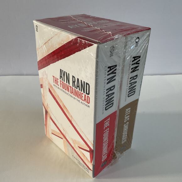 Ayn Rand Fountainhead Atlas & Shrugged Centennial Edition 2 Box Set New Sealed - Picture 1 of 7